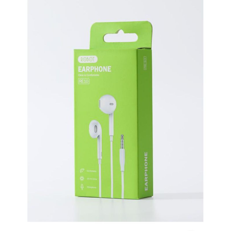 HEADSET ROBOT RE10 CLEAR AND COMFORTABLE WIRED HEADSET
