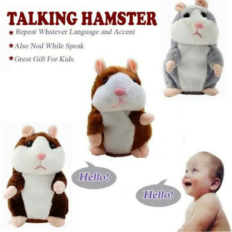 TALKING HAMSTER ROBOT BERSUARA