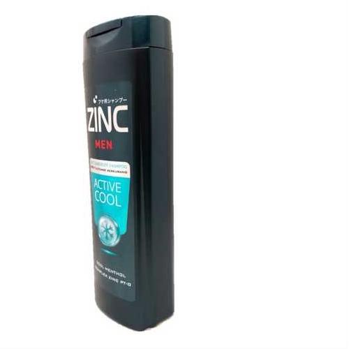 ZINC Shampoo Active Cool Botol 340 mL