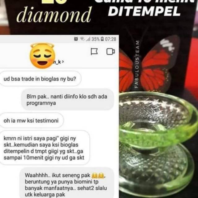 Bioglass mini diamond