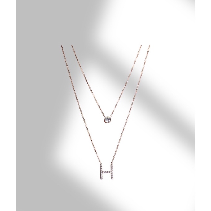 Kalung dua layer/Kalung H