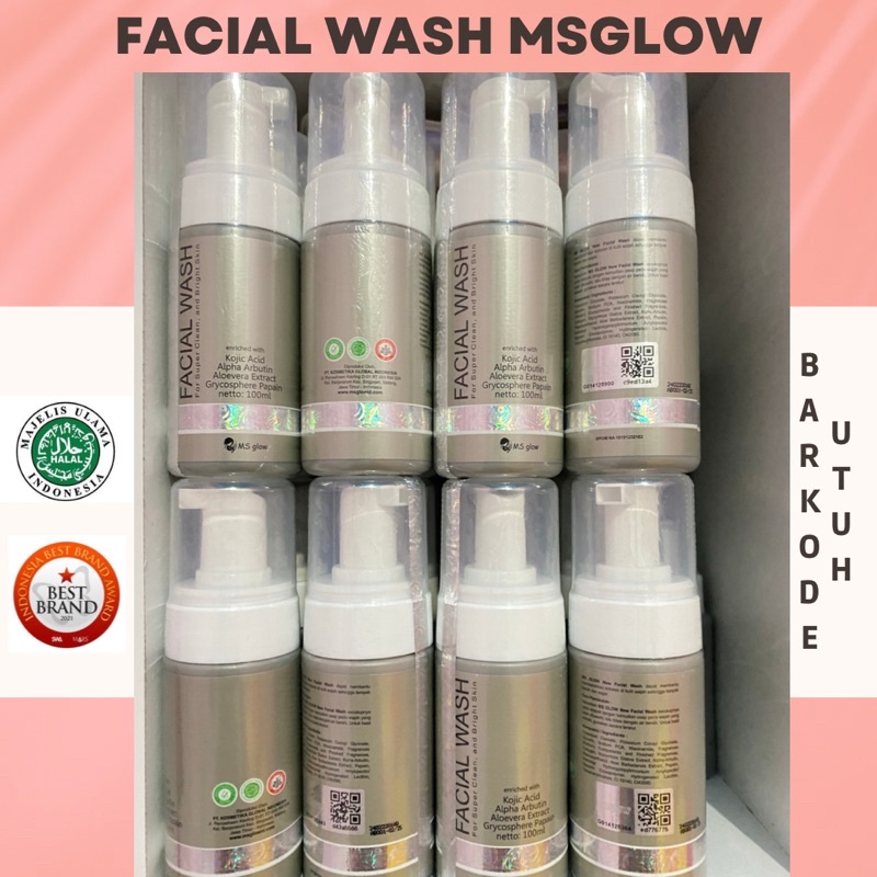 Facial Wash MSGLOW BARKODE UTUH