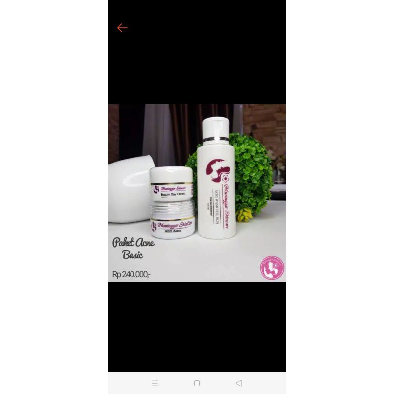 paket hemat jerawat ringan (basic )acne by muninggar skincare