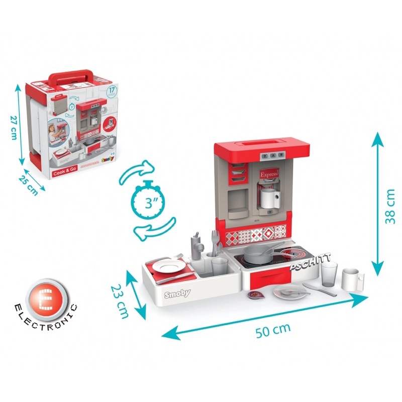 Smoby Cook and Go Kitchen with Sound