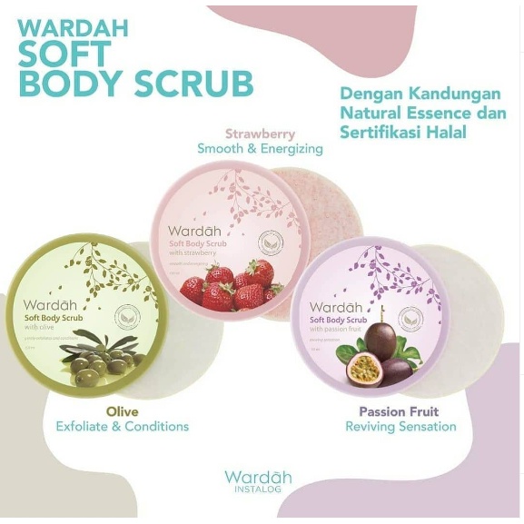 Wardah Soft Body Scrub 150 ml