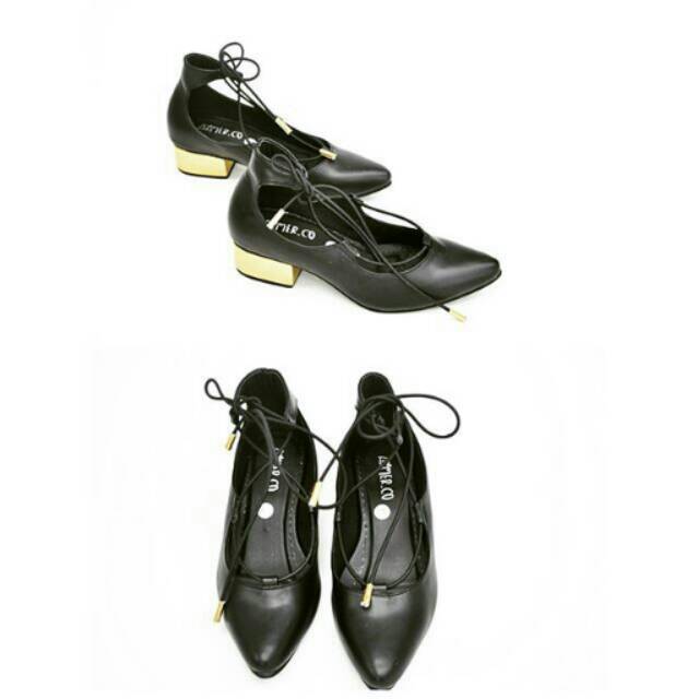 Balerina gold heels