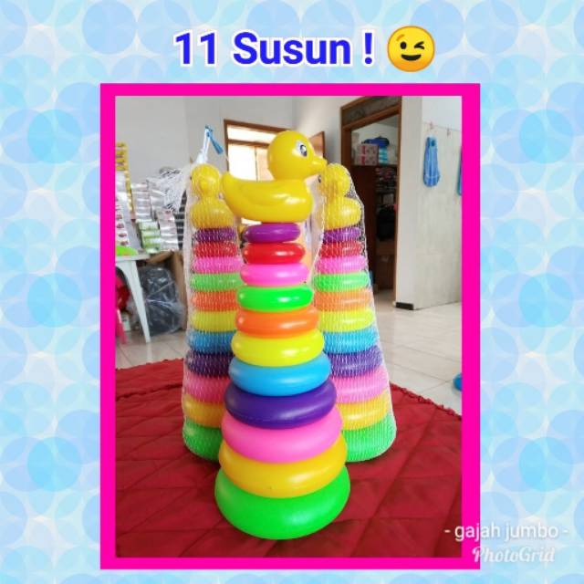 Mainan Bayi Ring Donat Susun 11