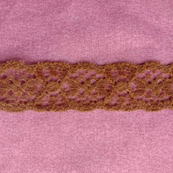 RS167 Renda Elastis Cokelat Lebar 2cm (permeter)