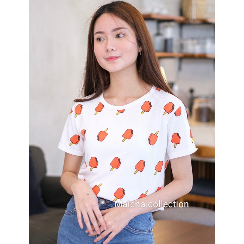 POPSICLE FULL PRINTED || Kaos OVERSIZE katun combed