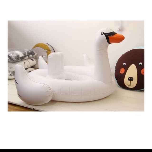 Baby inflatable swan