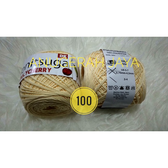 Benang Rajut Polycherry No 100