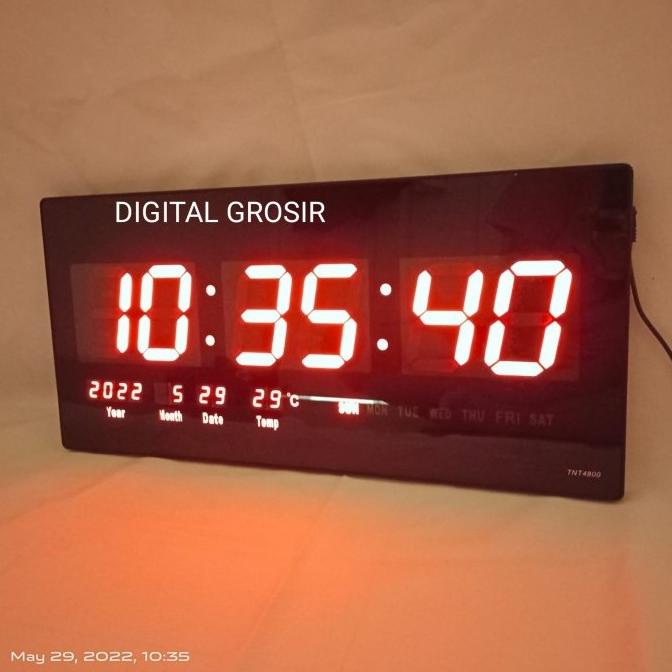 Jam Dinding Digital Led Tnt 4800
