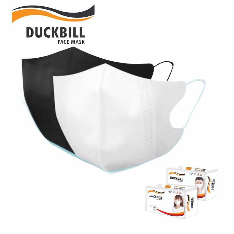 Masker duckbill ecer putih