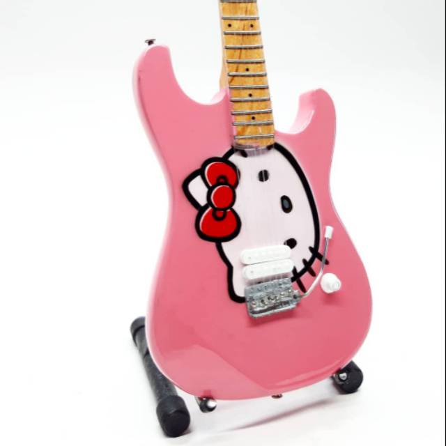 Miniatur Gitar Hello Kitty