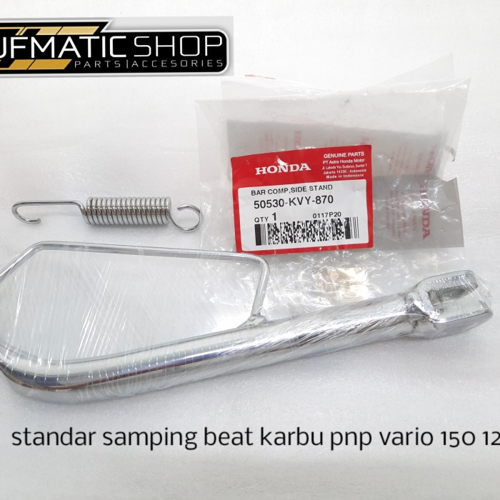 Standar Samping Beat Karbu Chrome
