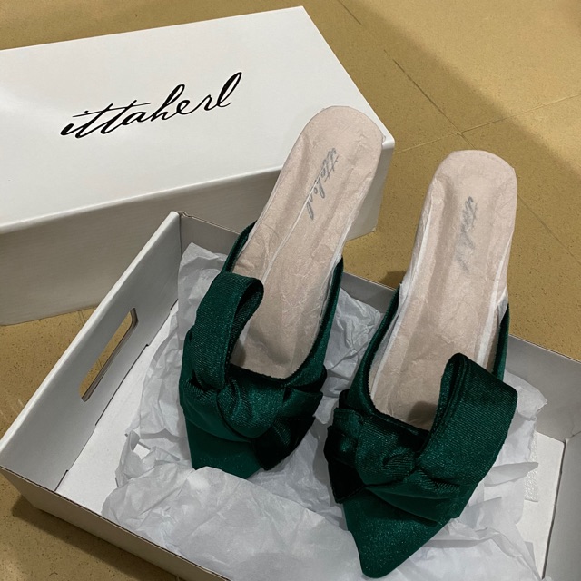 Ittaherl Jackie Slipper Emerald
