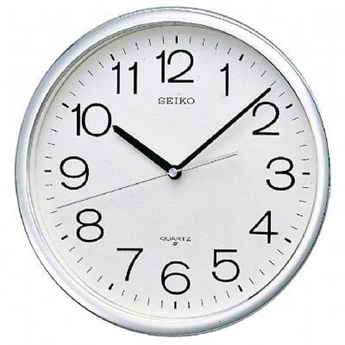 Wall Clock / Jam Dinding SEIKO QXA014S - Silver 31cm