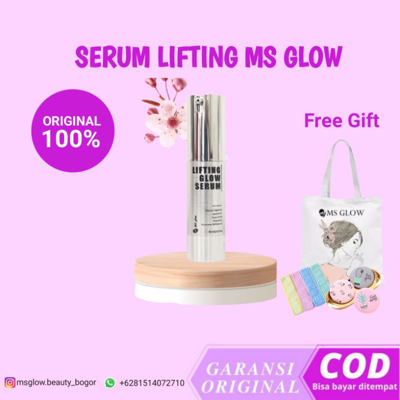 [BISA COD] Serum Lifting Ms Glow free gift