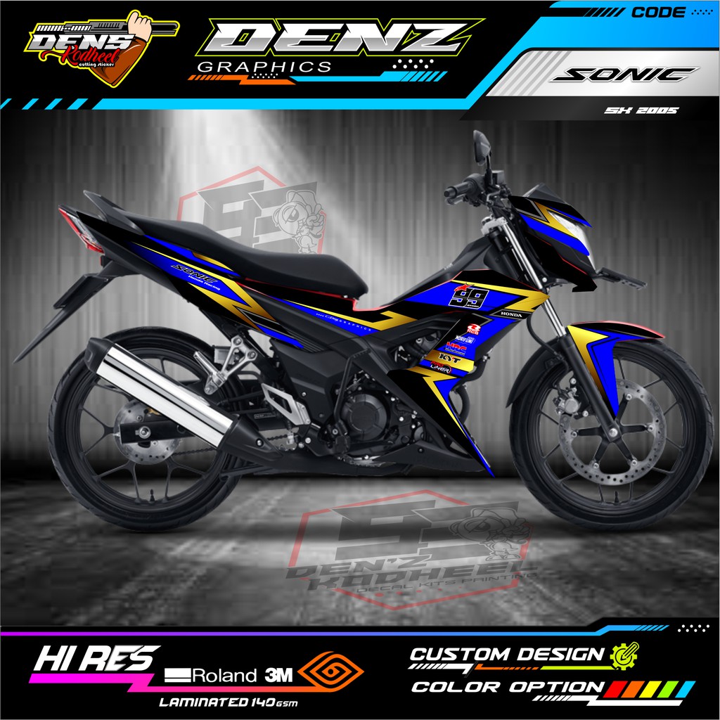 DECAL STICKER SONIC 150R MD003