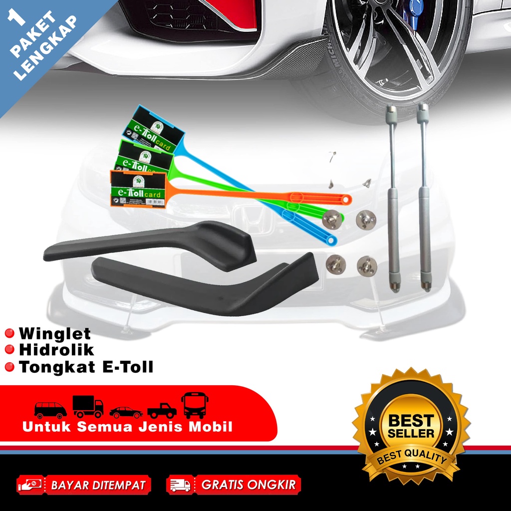 Winglet Lips Bumper Hidrolik Paket