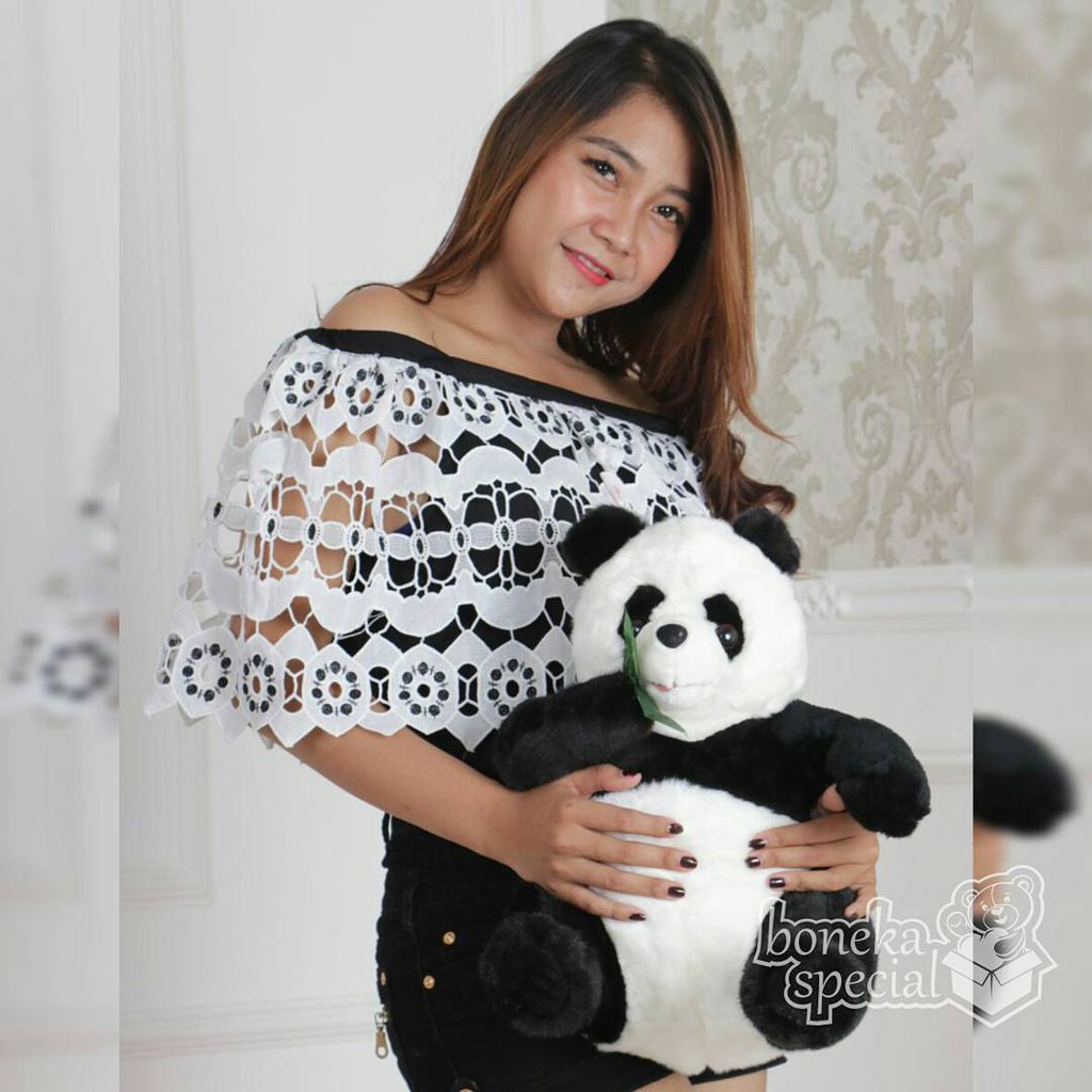 Boneka Panda Daun Vonel