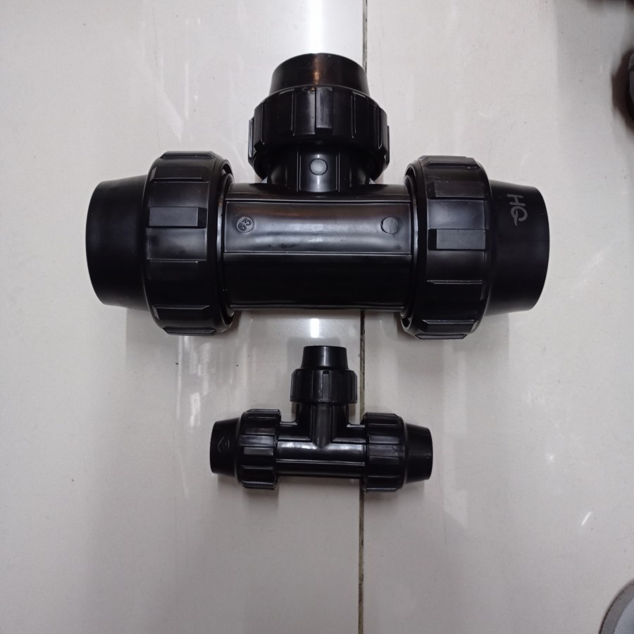 FITING HDPE TEE REDUCER COMPRESSION PP 40×32 MM HQ