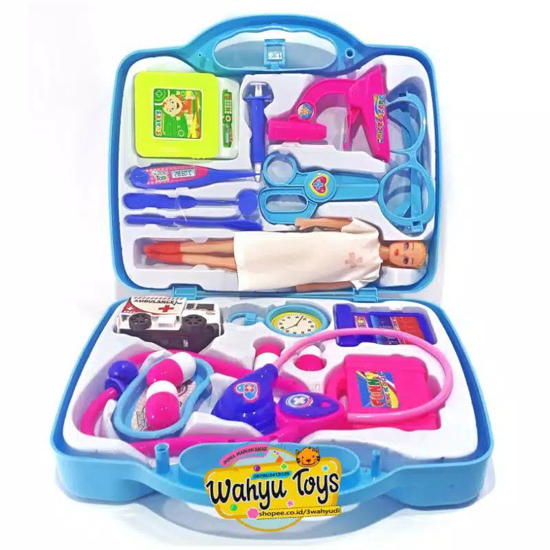 mainan dokter koper jumbo + boneka auster