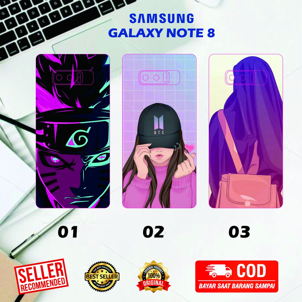 CUSTOM GARSKIN/STICKER HANDPHONE SAMSUNG NOTE8