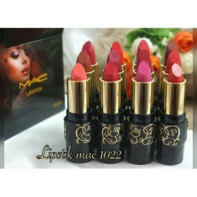 12 pcs lipstik mac
