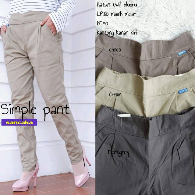 Simple pant by sancaka