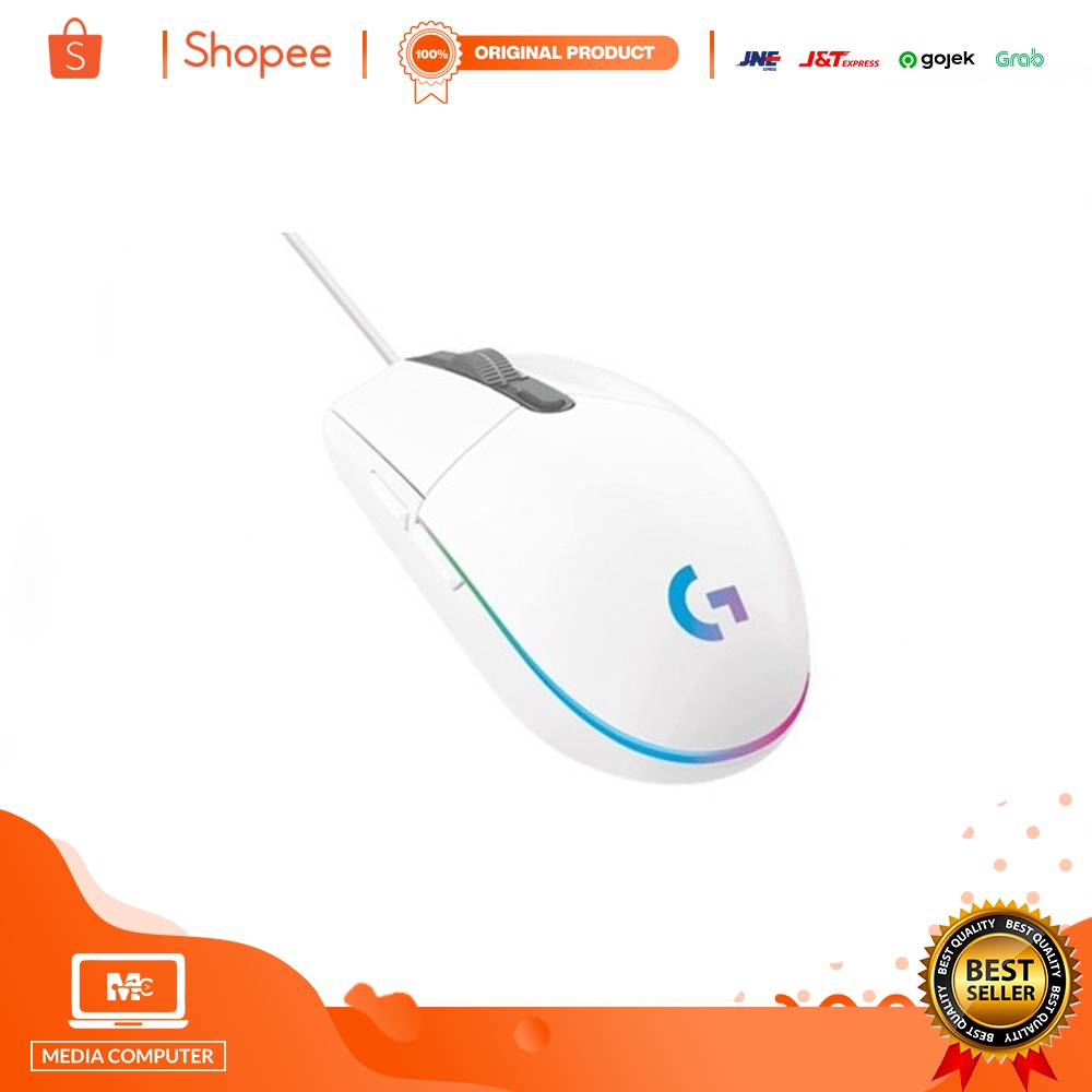 Mouse Logitech G102 LIGHTSYNC V2 RGB 6 Button / WHITE (910-005803)