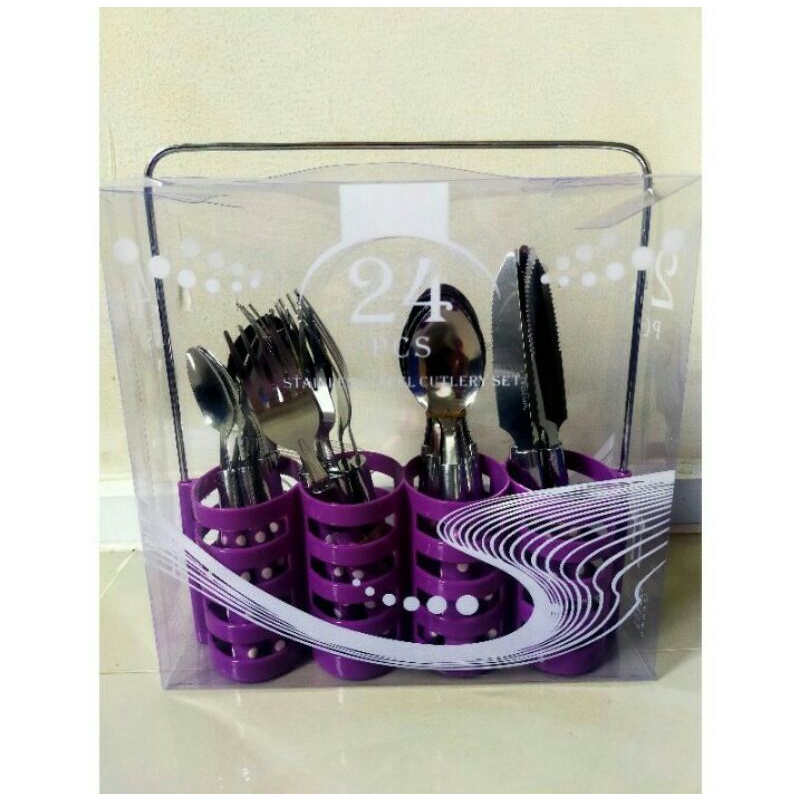 Peralatan makan 24pcs 1 set
