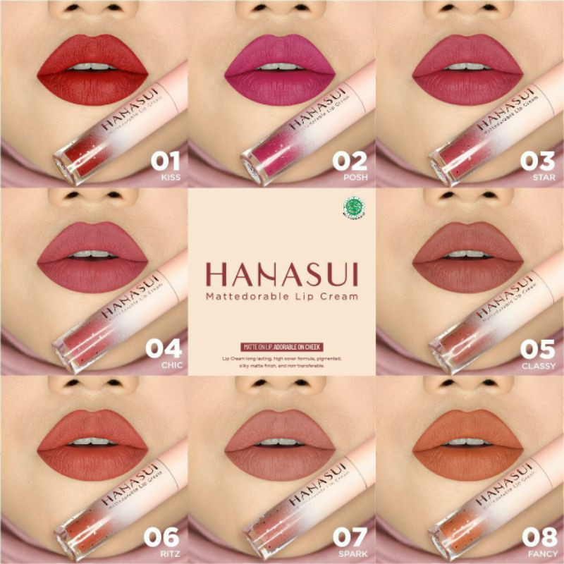 hanasui lip cream matte