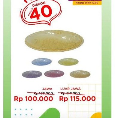 Fish Plate Twin Tulipware