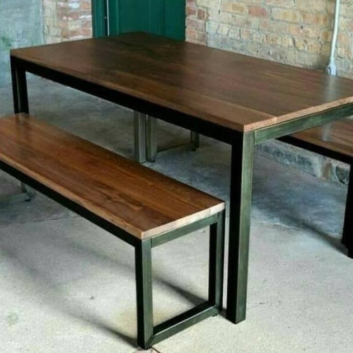 meja jati belanda set cafe