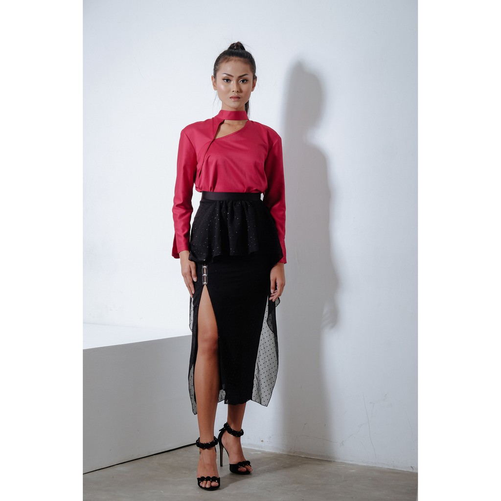 Reves Studio - Choker Bow Top