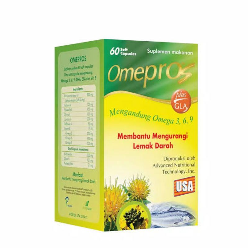 Omepros Isi 60 kapsul suplemen kolestrol