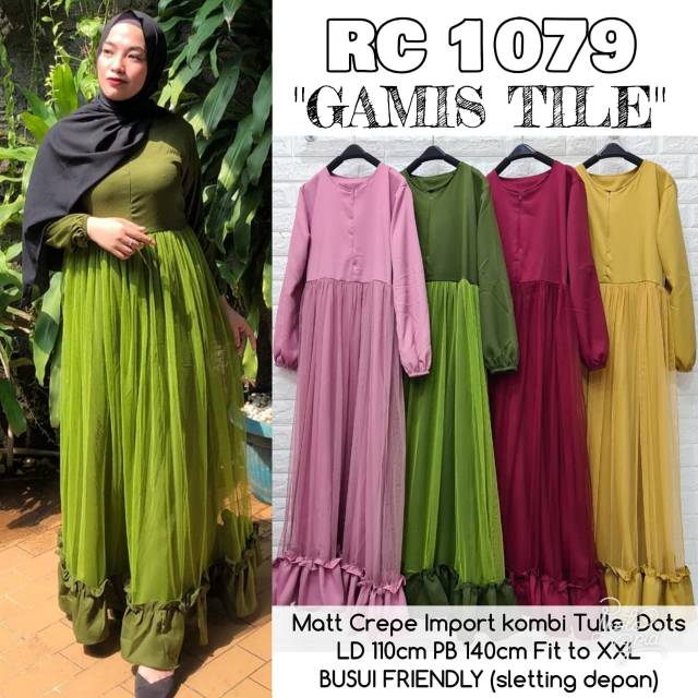 Gamis tutu premium