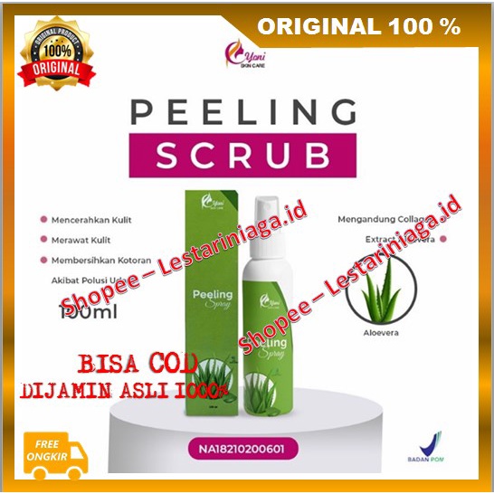 Peeling Spray Scrub Perontok ORIGINAL BPOM
