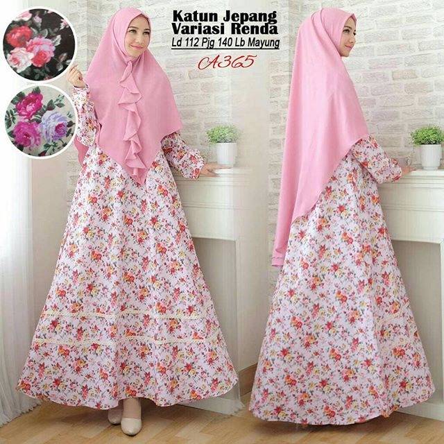 Gamis syari set jilbab