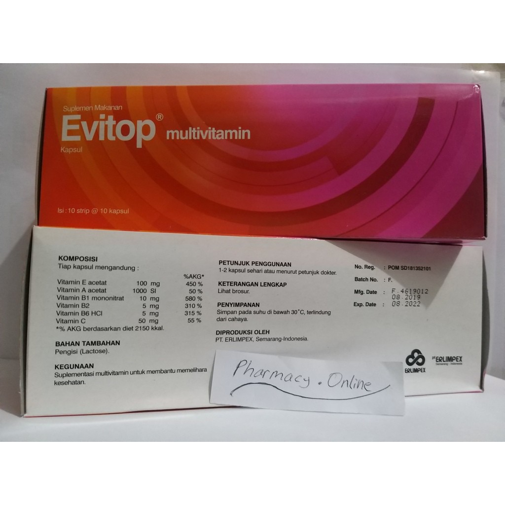 evitop suplemen multivitamin