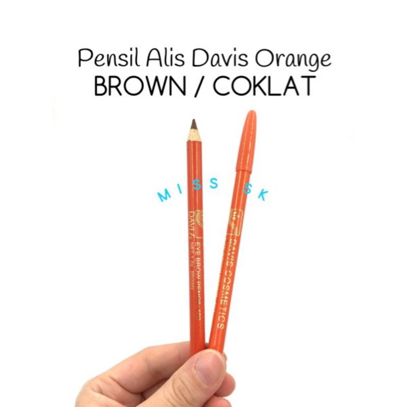 pensil alis Davis orange Brown/ Coklat (cod)