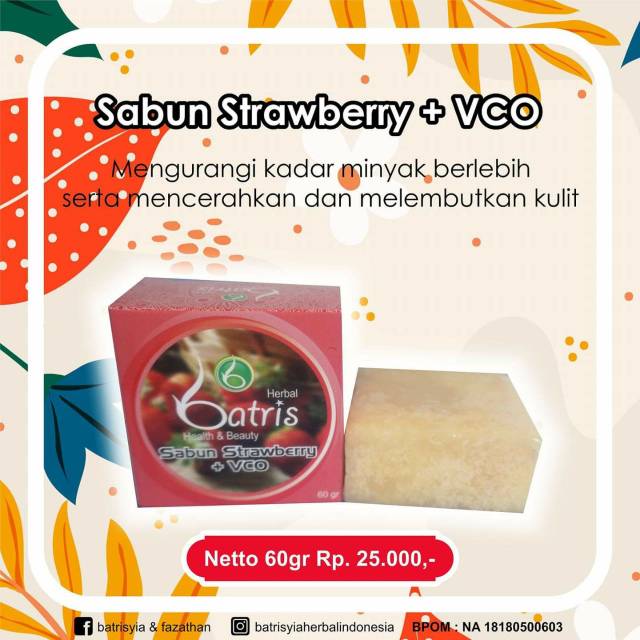 Sabun Strawberry + vco