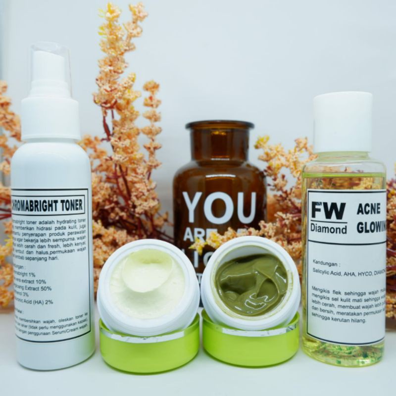 acne matcha glowing