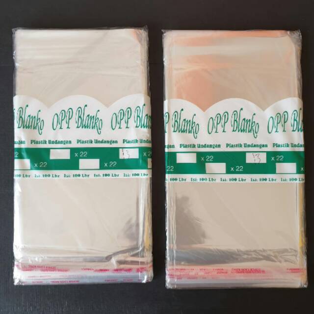 Plastik OPP 13 x 22