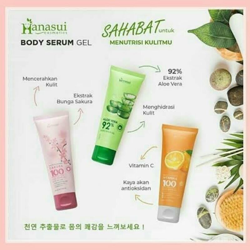 COD hanasui body serum gel 200ml