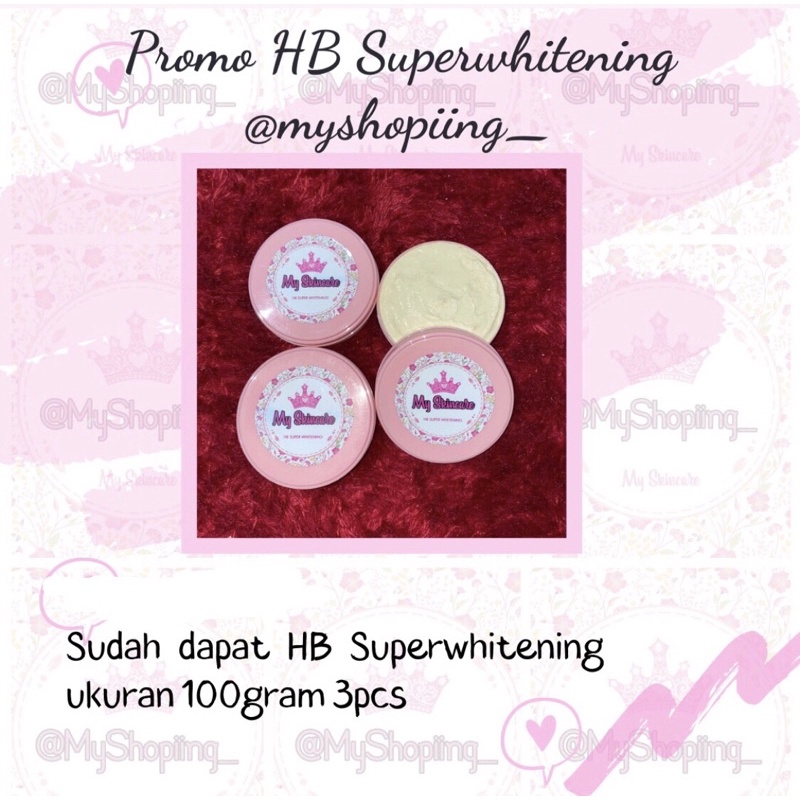 Hb whitening 2pcs ( 100gram )