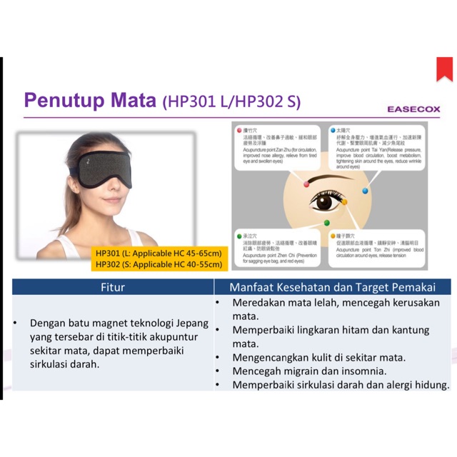 Eyemask SCI series / Easecox/ Made in Japan