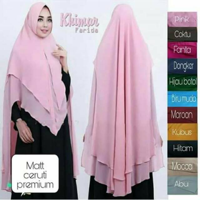 Kerudung instan khimar farida