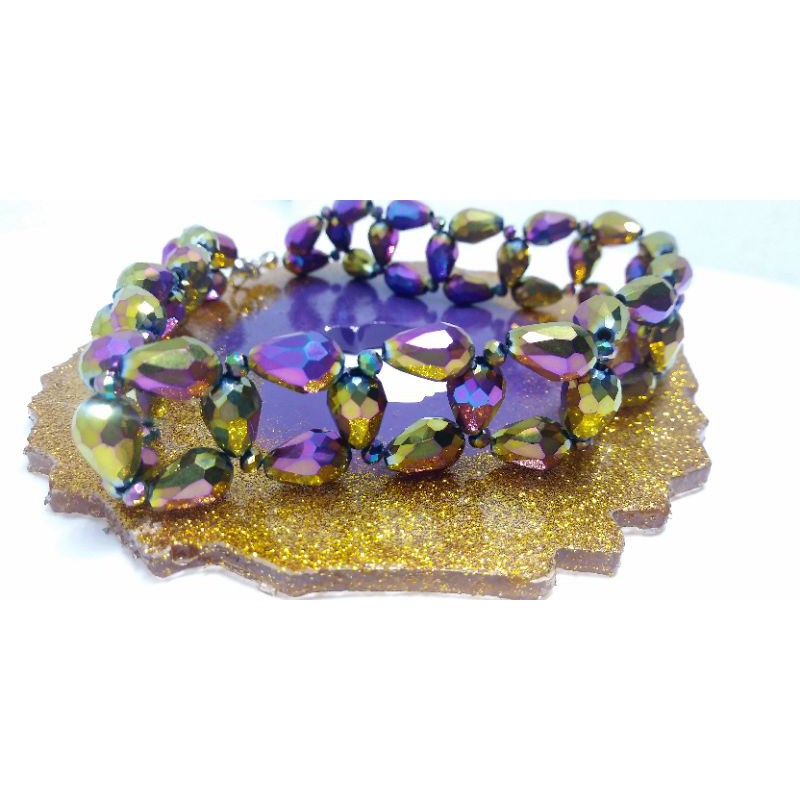 Lexi Metallic Bead Choker